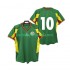 Senegal Voetbalshirt 10 2002 Retro Heren Uit Tenue Korte Mouw