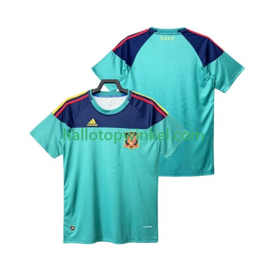Spanje Voetbalshirt Doelman Retro Heren Thuis Tenue 2010 Korte Mouw