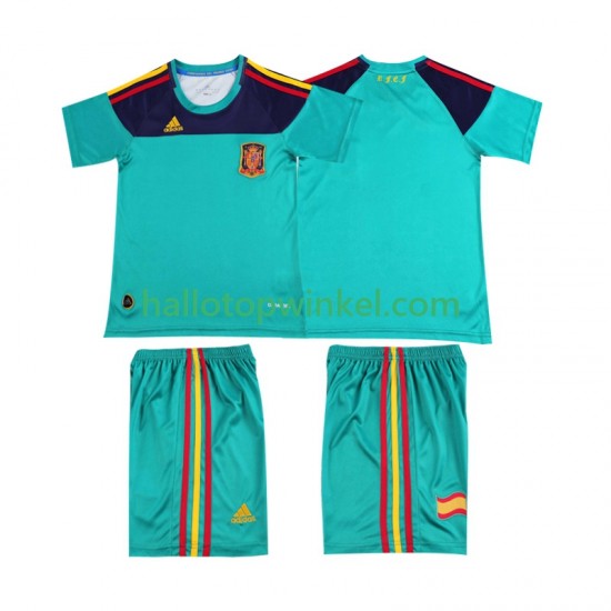 Spanje Voetbalshirt Doelman Retro Kleuters/Kids Thuis Tenue 2010 Korte Mouw