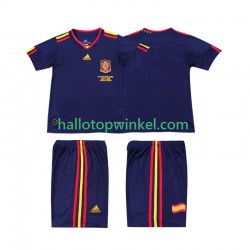 Spanje Voetbalshirt Retro Kleuters/Kids Uit Tenue 2010 Korte Mouw