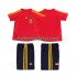 Spanje Voetbalshirt Retro Kleuters/Kids Thuis Tenue 2008 Korte Mouw