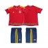 Spanje Voetbalshirt 2012 Retro Kleuters/Kids Thuis Tenue Korte Mouw