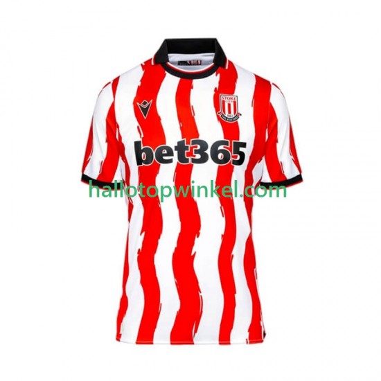 Stoke City Voetbalshirt Heren Thuis Tenue 2025-2026 Korte Mouw