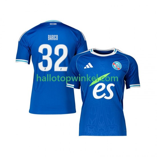 Strasbourg Voetbalshirt Valentin Barco 32 Heren Thuis Tenue 2025-2026 Korte Mouw