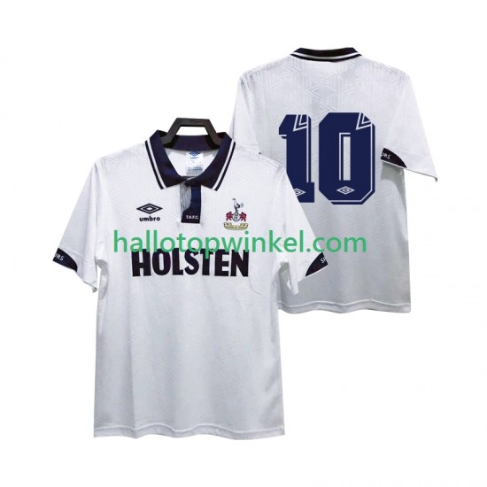 Tottenham Hotspur Voetbalshirt 10 1991 1993 Retro Heren Thuis Tenue Korte Mouw