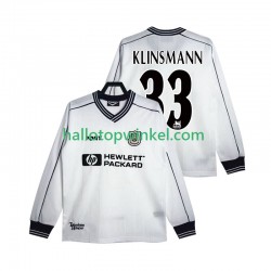 Tottenham Hotspur Voetbalshirt KLINSMANN 33 1997 Retro Heren Thuis Tenue 1999 Lange Mouw