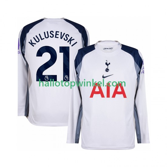 Tottenham Hotspur Voetbalshirt Kulusevski 21 Heren Thuis Tenue 2025-2026 Lange Mouw