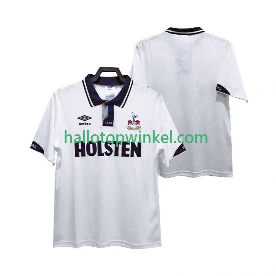 Tottenham Hotspur Voetbalshirt 1991 1993 Retro Heren Thuis Tenue Korte Mouw