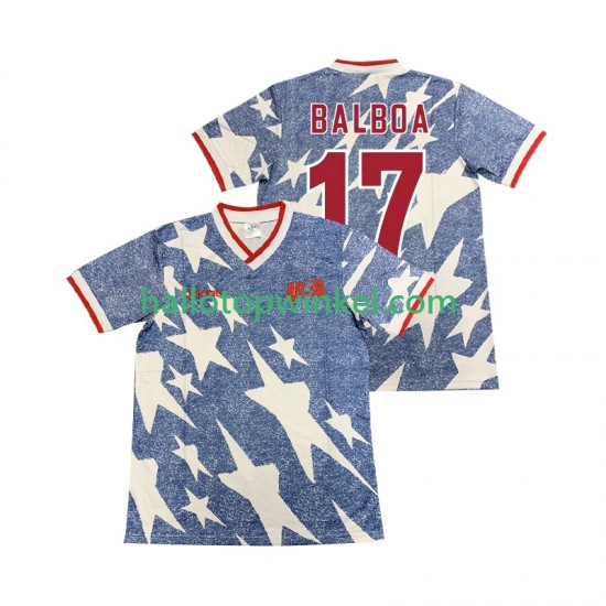 USA Voetbalshirt BALBOA 17 Retro Heren Uit Tenue 1994 Korte Mouw