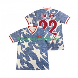 USA Voetbalshirt LALAS 22 Retro Heren Uit Tenue 1994 Korte Mouw