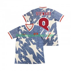 USA Voetbalshirt STEWART 8 Retro Heren Uit Tenue 1994 Korte Mouw
