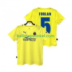 Villarreal CF Voetbalshirt FORLAN 5 2005 Retro Heren Thuis Tenue 2006 Korte Mouw