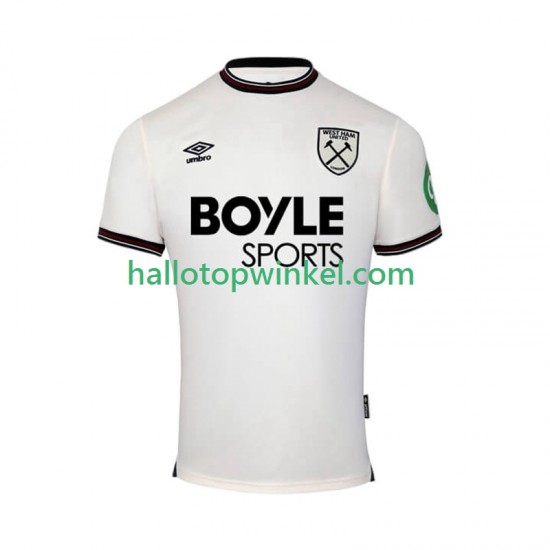West Ham United Voetbalshirt Heren Uit Tenue 2025-2026 Korte Mouw