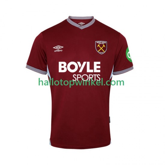 West Ham United Voetbalshirt Heren Thuis Tenue 2025-2026 Korte Mouw