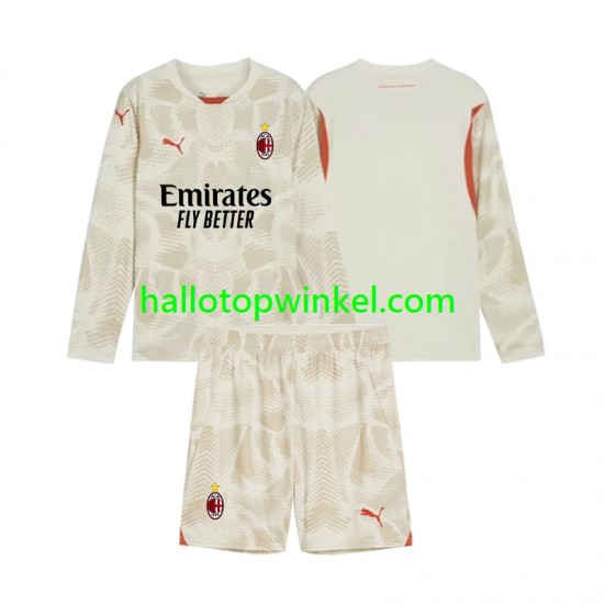 AC Milan Voetbalshirt Doelman Kleuters/Kids Derde Tenue 2024-2025 Lange Mouw