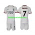 AC Milan Voetbalshirt Morata 7 Kleuters/Kids Uit Tenue 2024-2025 Korte Mouw