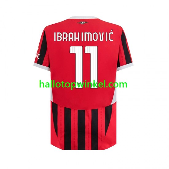 AC Milan Voetbalshirt Ibrahimović 11 Heren Thuis Tenue 2024-2025 Korte Mouw
