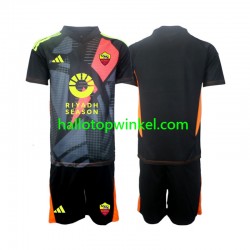 AS Roma Voetbalshirt Doelman Kleuters/Kids Thuis Tenue 2024-2025 Korte Mouw