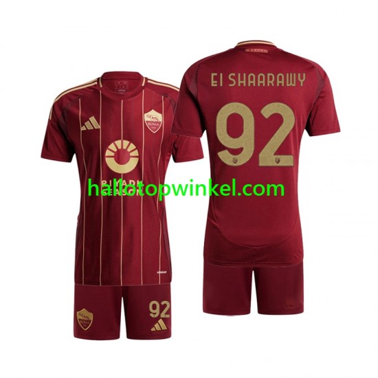 AS Roma Voetbalshirt Stephan El Shaarawy 92 Kleuters/Kids Thuis Tenue 2024-2025 Korte Mouw