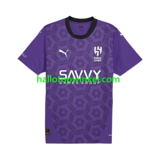 Voetbalshirt Al Hilal Heren Derde Tenue 2024-2025 Korte Mouw