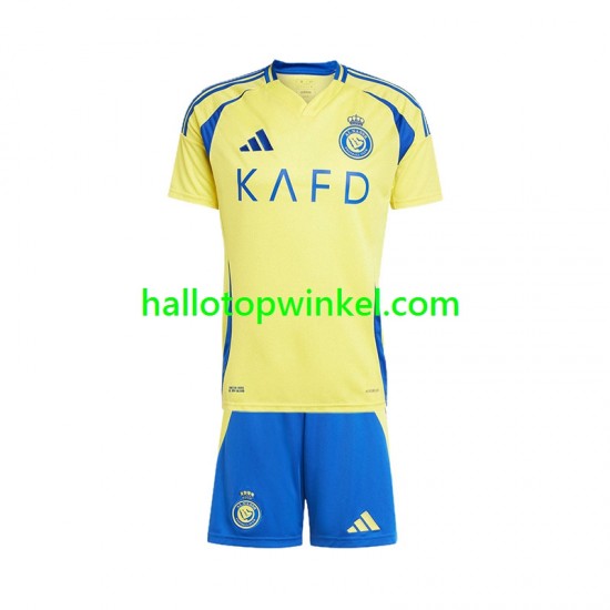 Voetbalshirt Al Nassr Kleuters/Kids Thuis Tenue 2024-2025 Korte Mouw