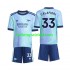 Arsenal Voetbalshirt Calafiori 33 Kleuters/Kids Derde Tenue 2024-2025 Korte Mouw