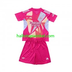 Arsenal Voetbalshirt Doelman Kleuters/Kids Uit Tenue 2024-2025 Korte Mouw