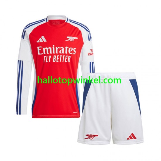 Arsenal Voetbalshirt Kleuters/Kids Thuis Tenue 2024-2025 Lange Mouw