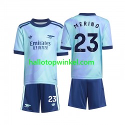 Arsenal Voetbalshirt Merino 23 Kleuters/Kids Derde Tenue 2024-2025 Korte Mouw