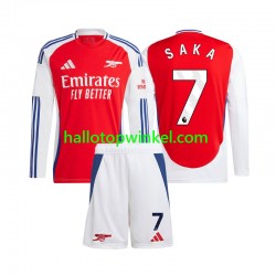 Arsenal Voetbalshirt SAKA 7 Kleuters/Kids Thuis Tenue 2024-2025 Lange Mouw