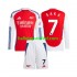 Arsenal Voetbalshirt SAKA 7 Kleuters/Kids Thuis Tenue 2024-2025 Lange Mouw