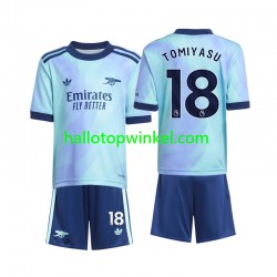 Arsenal Voetbalshirt Takehiro Tomiyasu 18 Kleuters/Kids Derde Tenue 2024-2025 Korte Mouw