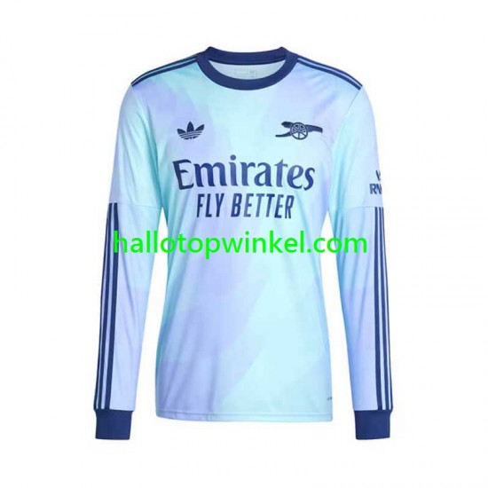 Arsenal Voetbalshirt Heren Derde Tenue 2024-2025 Lange Mouw