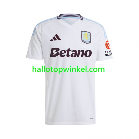 Aston Villa Voetbalshirt Heren Uit Tenue 2024-2025 Korte Mouw