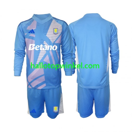 Aston Villa Voetbalshirt Doelman Kleuters/Kids Derde Tenue 2024-2025 Lange Mouw