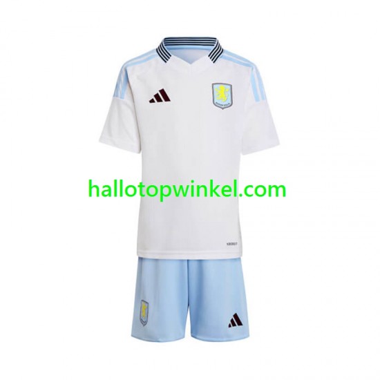 Aston Villa Voetbalshirt Kleuters/Kids Uit Tenue 2024-2025 Korte Mouw