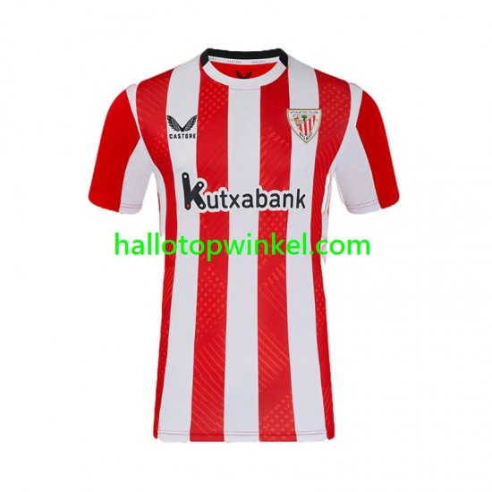 Athletic Bilbao Voetbalshirt Heren Thuis Tenue 2024-2025 Korte Mouw