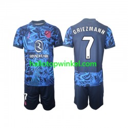 Atlético Madrid Voetbalshirt Griezmann 7 Kleuters/Kids Derde Tenue 2024-2025 Korte Mouw
