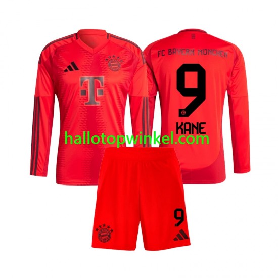 FC Bayern München Voetbalshirt Harry Kane 9 Kleuters/Kids Thuis Tenue 2024-2025 Lange Mouw