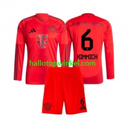FC Bayern München Voetbalshirt Joshua Kimmich 6 Kleuters/Kids Thuis Tenue 2024-2025 Lange Mouw