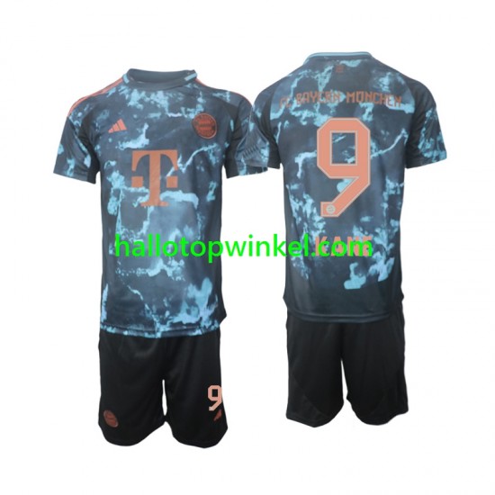 FC Bayern München Voetbalshirt Kane 9 Kleuters/Kids Uit Tenue 2024-2025 Korte Mouw