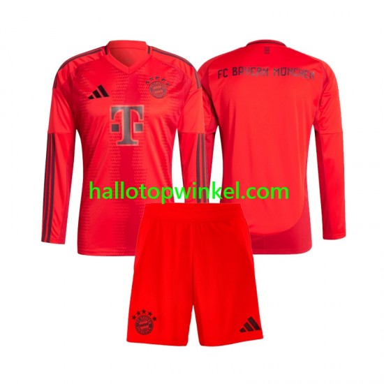 FC Bayern München Voetbalshirt Kleuters/Kids Thuis Tenue 2024-2025 Lange Mouw