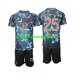 FC Bayern München Voetbalshirt Muller 25 Kleuters/Kids Uit Tenue 2024-2025 Korte Mouw