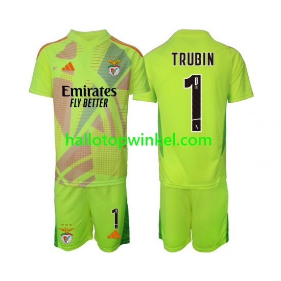 Benfica Voetbalshirt Anatolij Trubin 1 Doelman Kleuters/Kids Thuis Tenue 2024-2025 Korte Mouw