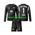 Borussia Dortmund Voetbalshirt Gregor Kobel 1 Doelman Kleuters/Kids Vierde Tenue 2024-2025 Lange Mouw