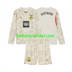 Borussia Dortmund Voetbalshirt Doelman Kleuters/Kids Thuis Tenue 2024-2025 Lange Mouw
