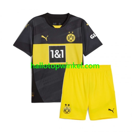 Borussia Dortmund Voetbalshirt Kleuters/Kids Uit Tenue 2024-2025 Korte Mouw