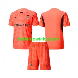 Rusland Voetbalshirt Bo Monchengladbach Doelman Kleuters/Kids Derde Tenue 2024-2025 Korte Mouw