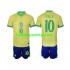 Brazilië Voetbalshirt PELE 10 Kleuters/Kids Thuis Tenue 2024 Korte Mouw