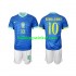 Brazilië Voetbalshirt Ronaldinho 10 Kleuters/Kids Uit Tenue 2024 Korte Mouw